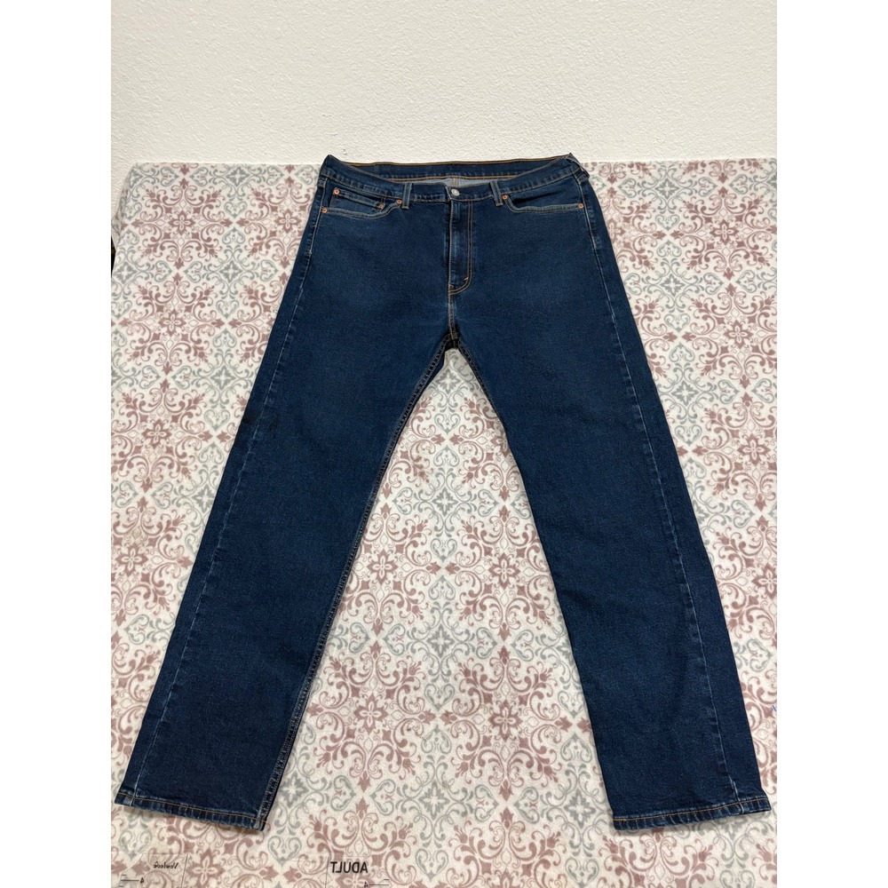 Levis 505 Regular Fit Dark Wash Straight Leg Jeans Mens W38 L32 00505-3125